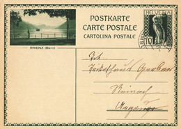 Bahnpost-Stempel Auf BPK "Brienz" (ac5363) - Railway