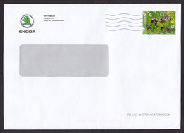 Netherlands: Cover, 2022, 1 Stamp, Wild Flowers, Flower, Sent By Skoda Car Company, Cars (traces Of Use) - Covers & Documents