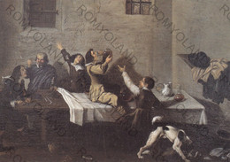 CARTOLINA  ROMA,LAZIO,JAN MIEL-SCENA IN UNA TAVERNA,COLLEZIONE PEDICONI DALLA QUADRERIA DAL POZZO,NON VIAGGIATA - Mostre, Esposizioni