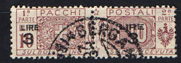 ITALIA REGNO - 1923 - PACCHI POSTALI - CON SOVRASTAMPA 3 LIRE SU 10 LIRE - USATO - Pacchi Postali