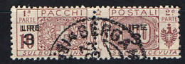 ITALIA REGNO - 1923 - PACCHI POSTALI - CON SOVRASTAMPA 3 LIRE SU 10 LIRE - USATO - Postal Parcels