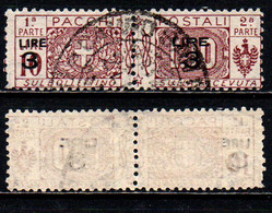 ITALIA REGNO - 1923 - PACCHI POSTALI - CON SOVRASTAMPA 3 LIRE SU 10 LIRE - USATO - Postal Parcels