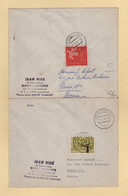 Luxembourg - Grevenmacher - 1962-63 - 2 Lettres Destination Frnace - Brieven En Documenten