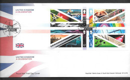 GB - 2021  Celebration Of UK Minisheet    -  FDC Or  USED  "ON PIECE" - SEE NOTES And Scans - Used Stamps