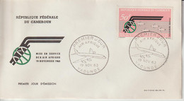 Cameroun FDC 1963 Air Afrique PA 60 - Cameroun (1960-...)