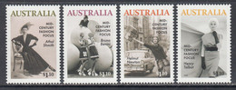 2020 Australia Mid-Century Fashion Focus Photography Complete Set Of 4 MNH @ BELOW FACE VALUE - Unused Stamps