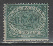 San Marino 1877 - Cifra 2 C.          (g8737) - Usados