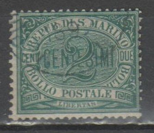 San Marino 1877 - Cifra 2 C.          (g8737) - Gebruikt