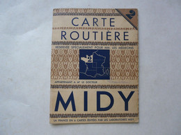 CARTE ROUTIERE MIDY - Cartes Routières