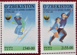 Uzbekistan  2006  Olympic In Torino   2 V     MNH - Inverno2006: Torino