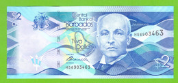 BARBADOS 2 DOLLARS 2013  P-73a  UNC - Barbados (Barbuda)