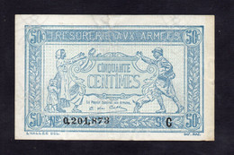 Trésorerie Aux Armées - 50 Centimes - Lettre C - Sup+ - 1917-1919 Army Treasury