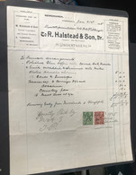 1925 GB Funerals Related Undertakers Invoice £15.17.8 About 97years Old - Royaume-Uni