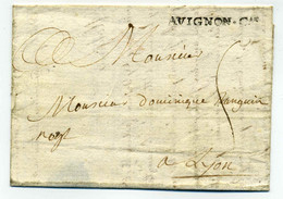 AVIGNON CAT Lenain N°3 / Dept 12 Vaucluse - Comtat Venaissin    / 1758 / 1ere Année De Cette Marque - 1701-1800: Vorläufer XVIII