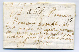 De Rennes  ( Manuscrit ) RR / Dept 34 Ille Et Vilaine    / 1720 /  Avec Taxe Manuscrite 10 Sols - 1701-1800: Précurseurs XVIII
