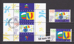 2006 Bulgaria And Romania In EU 2v.+S/S – Used/oblitere (O) Bulgaria/ Bulgarie - Oblitérés