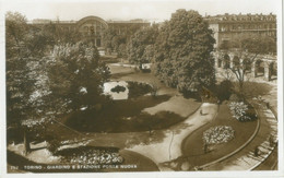 Torino 1938; Giardino E Stazione Porta Nuova - Viaggiata. (Fotocelere) - Stazione Porta Nuova