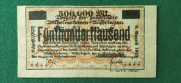 GERMANIA WILHELMSHAVEN 500000  MARK 1923 - Lots & Kiloware - Banknotes