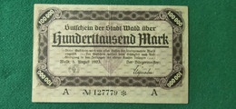 GERMANIA WALD 100000 MARK 1923 - Alla Rinfusa - Banconote