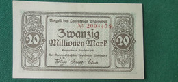 GERMANIA Wiesbaden 20  MARK 1923 - Alla Rinfusa - Banconote