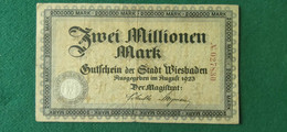GERMANIA Wiesbaden 2 Milioni  MARK 1923 - Alla Rinfusa - Banconote