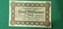 GERMANIA WETZLAR  5 Milioni MARK 1923 - Lots & Kiloware - Banknotes
