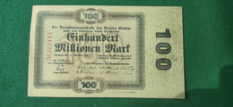 GERMANIA WETZLAR  100 Milioni MARK 1923 - Alla Rinfusa - Banconote