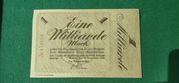 GERMANIA WETZLAR  1 Miliardo MARK 1923 - Lots & Kiloware - Banknotes