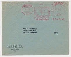 Meter Cover Netherlands Indies 1936 - Swan Fountain Pen Holders - W. Gorter - Indie Olandesi