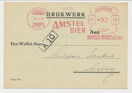 Meter Card Netherlands Indies 1936 - Amstel Bier - Beer - Indie Olandesi