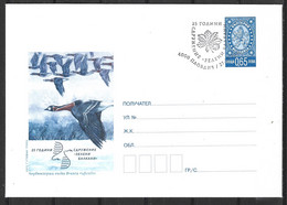 BULGARIE. Entier Postal Avec Oblitération 1er Jour De 2013. Bernache. - Gänsevögel