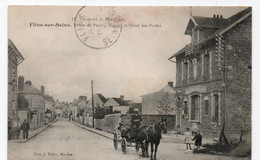 78 YVELINES - FLINS SUR SEINE Route De Paris à Mantes, Hôtel Des Postes - Flins Sur Seine