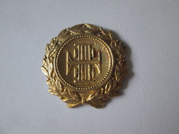 Rare! Insigne Le Club Allemand De Gymnastique Bucarest Vers 1910/Badge German Gymnastics Club Of Bucharest 1910,d.=25 Mm - Gymnastique