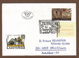 Österreich 1991 , " 1100 Jahre Lurnfeld "- Ganzsache Mit ATM - First Day Cover Lehndorf 19.7.1991 - Enveloppes