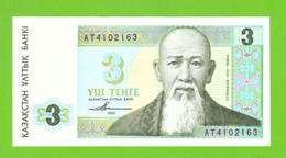 KAZAKHSTAN 3 TENGE 1993  P-8  UNC - Kazakhstán