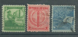 220041843  CUBA.  YVERT  Nº  257/9 - Used Stamps
