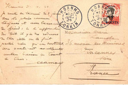 CPA . CACHET DE HOANMO 1924 - Brieven En Documenten