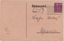 DR-Infla - 20 M. Bergmann Bücherzettel Berlin - Schwerin 29.6.23 - Covers & Documents
