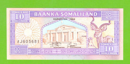 SOMALILAND 10 SHILLINGS 1994  P-2a  UNC - Somalië