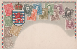 Luxemburg - Luxembourg - Stamps - Embossed Postcard - Carte Gaufrée Précurseur - Postzegels (afbeeldingen)
