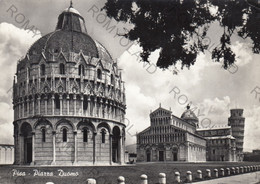 CARTOLINA  PISA,TOSCANA,PIAZZA DUOMO,STORIA,RELIGIONE,MEMORIA,CULTURA,IMPERO ROMANO,BELLA ITALIA,VIAGGIATA 1959 - Pisa