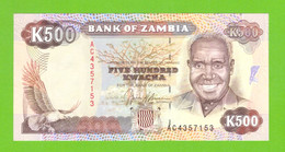 ZAMBIA 500 KWACHA 1991  P-35 UNC - Zambie