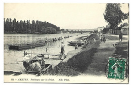 MANTES - Pêcheurs Sur La Seine - Mantes La Jolie