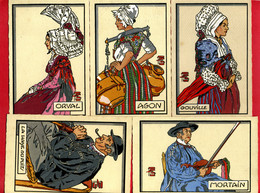 5 Cartes Postales Personnages Typiques De Normandie - Illustrateur G. GEO-FOURRIER - Neuves - Fourrier, G.