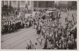 HAYANGE - CARTE PHOTO - FETE DE LA LIBERATION - BEAU PLAN DU TRAMWAY - Hayange