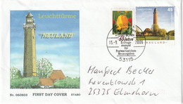 M 1295) BRD 2006 Mi# 2555+Zusfr Leuchtturm Neuland: SSt Bonn 50 Jahre Ersttagsstempel Für PWZ Neuausgaben - Unused Stamps