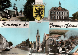 BRUAY SUR L ESCAUT  La Fosse Grange, Place Des Farineaux, La Centrale, Route Nationale, Rue Decker      (recto-verso) 59 - Bruay Sur Escaut