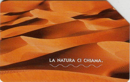 Scheda Telefonica TELECOM ITALIA "LA NATURA CI CHIAMA - IL SAHARA" - Catalogo Golden Nr. 141 EX 1639, Usata - DESERTO - Landscapes