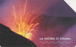 Scheda Telefonica TELECOM ITALIA "LA NATURA CI CHIAMA - ETNA 1" - Catalogo Golden Nr. 102 EX 1600, Usata - Landschappen