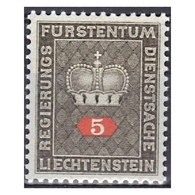 C1340/ Liechtenstein 1968. Corona, 5 C. (MNH)** - SCOTT O47 - Service